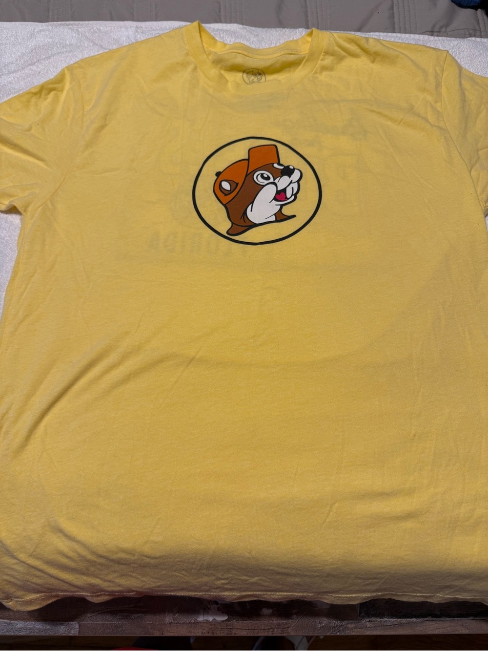Men's Yellow Short Sleeve Buc-ees Tee